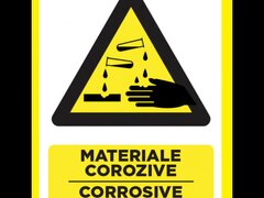 Placuta pentru materiale corozive corrosive materials